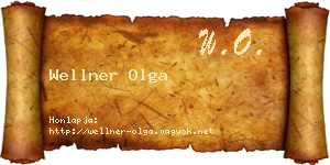 Wellner Olga névjegykártya